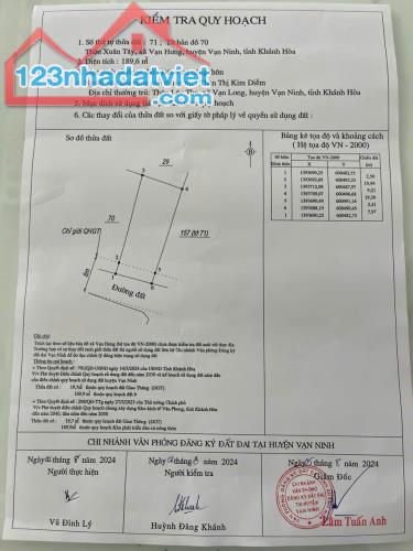 Bán đất đối diện KCN Dốc Đá Trắng Vạn Hưng Vạn Ninh khu kinh tế Vân Phong - 4