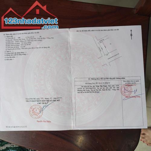 Đất Đẹp - Giá Tốt – Cần Bán Nhanh lô đất tái định cư Phước Lập - Mỹ Xuân - Phú Mỹ - BRVT