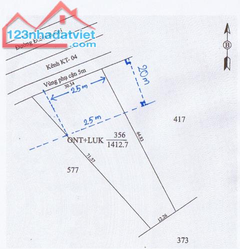 1,4 công đất mặt tiền đường Đất Sét - Bến Củi DT 789B - 2