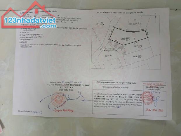 Bán 3 Ô Đất Thổ Cư Ngõ 4 Cao Thắng,Hạ Long Giá Rẻ Chỉ Mấy Trăm !!! - 3