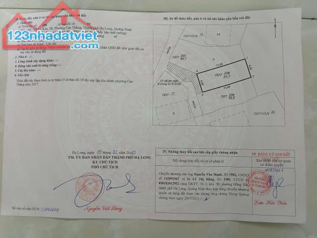 Bán 3 Ô Đất Thổ Cư Ngõ 4 Cao Thắng,Hạ Long Giá Rẻ Chỉ Mấy Trăm !!! - 4