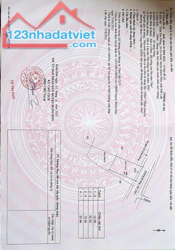Đất đẹp – Sổ đỏ riêng – Thổ cư sẵn – Giá cực tốt đầu tư Tại xã Ea Nuôl, huyện Buôn Đôn,