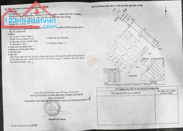 Bán tòa nhà MT 39 Lý Chính Thắng p. Võ Thị Sáu Q.3 Tp. HCM - 3