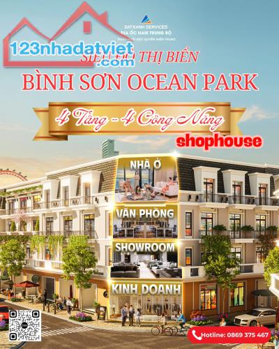 GIÁ F0 CHỈ TỪ 1,6 TỶ (25%) SỞ HỮU NGAY NHÀ PHỐ LIỀN KỀ BIỂN KĐT BÌNH SƠN OCEAN - 3