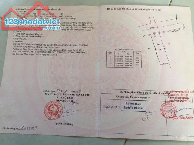 CẦN BÁN DÃY TRỌ ĐANG CÓ NGUỒN THU 12TR/THÁNG 9 PHÒNG TRỌ CỦ CHI GIÁ 790 TRIỆU - 5