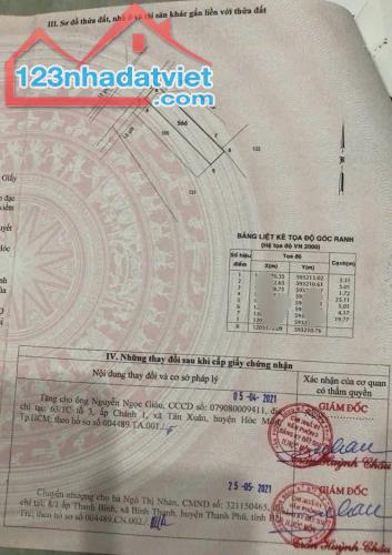 chú Sáu vỡ nợ cần ra gấp căn 135m2 chỉ 800tr sổ hổng riêng ở Tân Xuân Hóc Môn !!!