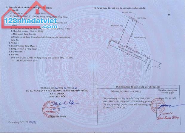 Bán đất siêu đẹp Cam Lộ, Hùng Vương, Hồng Bàng, Hải Phòng chỉ 1,65 tỷ - 3