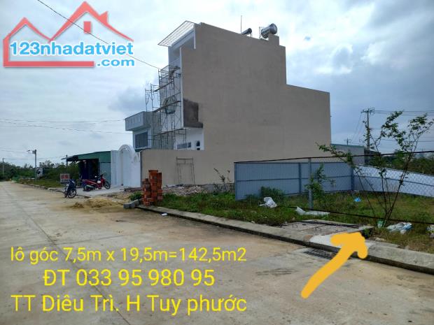 Lô góc NGỘP RẺ143m2(2tỷxx) sát đường TRẦN BÁ, TT DIÊU TRÌ, B Định - 2