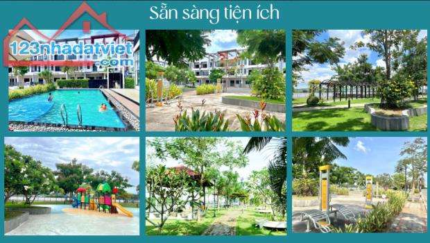 Nhà phố xây sẵn mặt tiền sông vàm cỏ đông ngay trung tâm thị trấn Bến Lức - 1