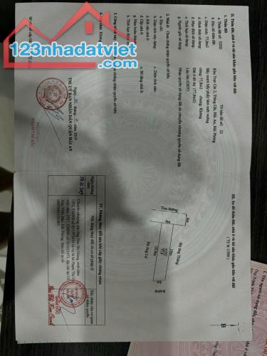 Bán đất Cát Vũ – Tràng Cát đường nhựa 8m quay mặt TĐC view công viên.