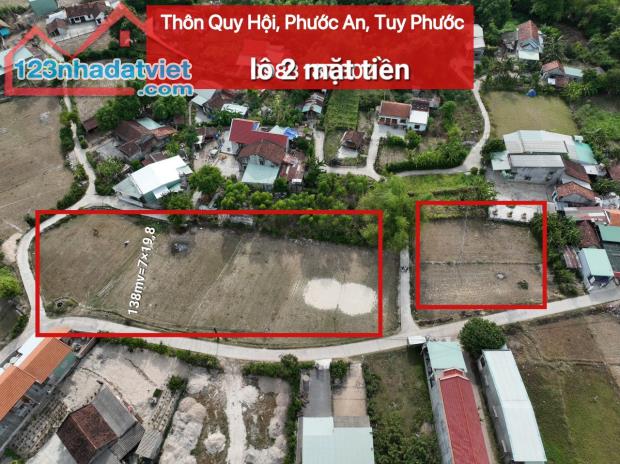 Bán lô đất cực đẹp 620Tr (DT:138mv) thôn QUI HỘI, PHƯỚC AN, TUY PHƯỚC, B Định