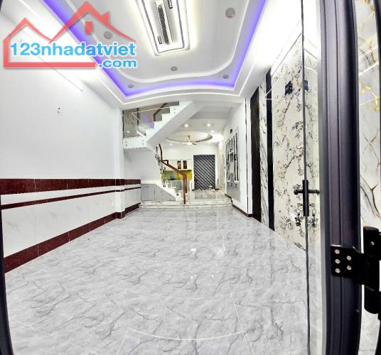 🌴 Bán nhà 3 tầng mới - 64mv, Hoàn công chuẩn - Hẻm xe hơi - Tặng full nội thất.