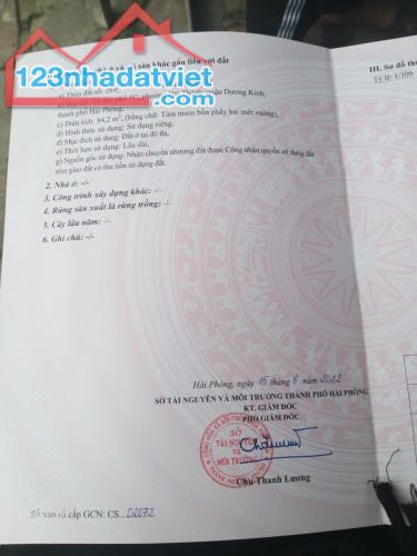 Bán đất Hải Thành 1 - Dương Kinh oto vào tận đất  - Diện tích : 84,2m2 - Mặt tiền 5m - 1