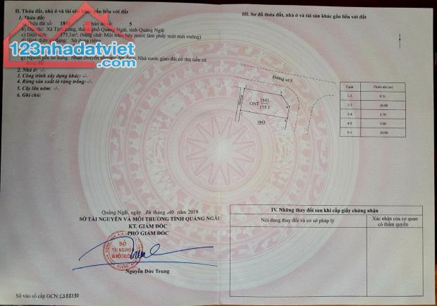 Bán lô góc Khu dân cư Tăng Long Angkora Tịnh Long hướng Đông Bắc, 175m2 SH Riêng, giá - 2