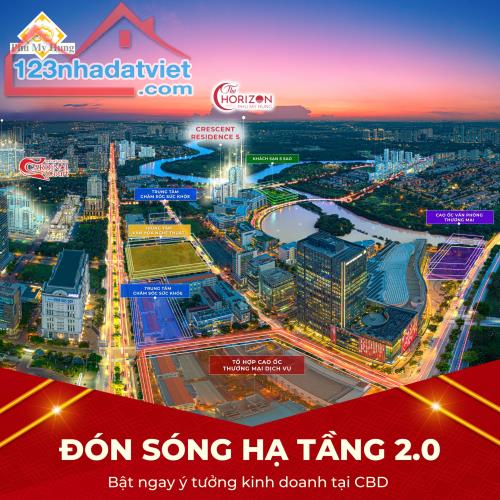 BÁN SHOPHOUSE THE HORIZON PHÚ MỸ HƯNG, 177M2, 2 TẦNG, 8X9. MUA TT CĐT, LS 0%. CK CAO - 3