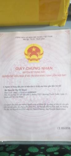 BÁN ĐẤT THỔ CƯ MẶT TIỀN THẠNH XUÂN , Q.12, - 76M2, GIÁ 1.,6 TỶ -