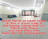 BÁN ĐẤT NHÀ TAM HÒA SỔ HỒNG THỔ CƯ ĐƯỜNG OTO VIOS GẦN QL1A, TRƯỜNG HỌC