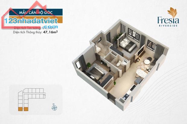 Chỉ 1,6TỶ/ căn 2 PN – Đối diện AEON Mall Biên hòa ,Mở bán giai đoạn 1, giá FO từ CĐT - 2