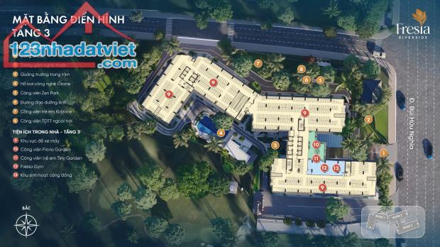 Chỉ 1,6TỶ/ căn 2 PN – Đối diện AEON Mall Biên hòa ,Mở bán giai đoạn 1, giá FO từ CĐT - 3