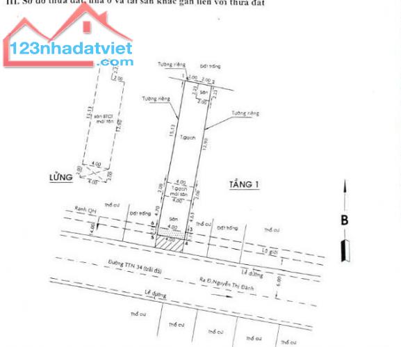 Nhà mặt tiền TTN 34 ,Tân Thới Nhì,Hóc Môn 2Tx 100 m2 . Giá chỉ  4.5 tỷ (TL) - 5