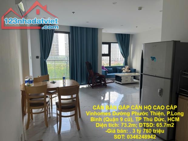 CẦN BÁN GẤP CĂN HỘ CAO CẤP Vinhomes Đường Phước Thiện, P.Long Bình (Quận 9 cũ), TP Thủ