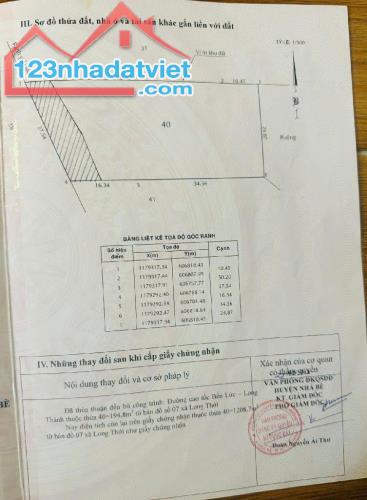 ĐẤT MẶT TIỀN NGUYỄN HỮU THỌ 1403m2 – LONG THỚI, NHÀ BÈ GIÁ 14.5 TỶ (TL) - 2
