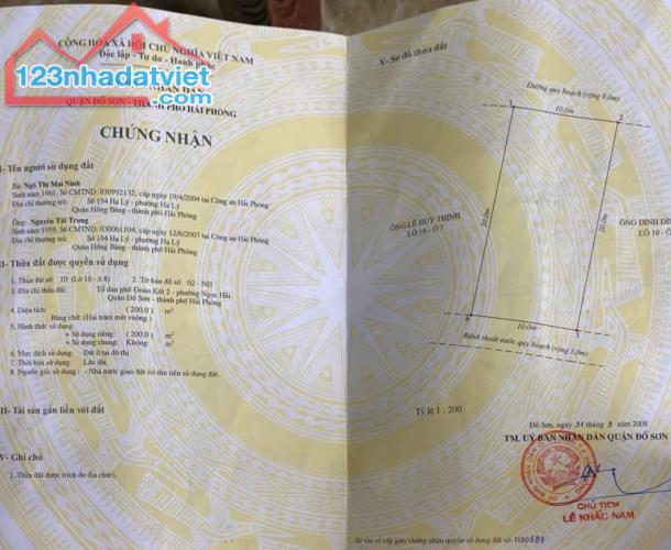 Bán đất Đoàn Kết - Đồ Sơn - Hải Phòng