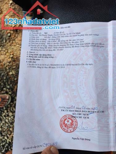 🌹🌹 hữu duyên cho ai sở hữu mảnh đất nền 163m2 chỉ 500tr ở Phước Thạnh Củ Chi - 4