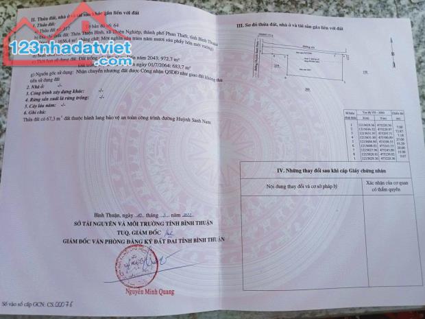 ĐẤT ĐẸP - GIÁ TỐT - Bán GẤP Lô Đất Tiềm Năng Tại Xã Thiện Nghiệp, Phan Thiết , Bình Thuận - 1