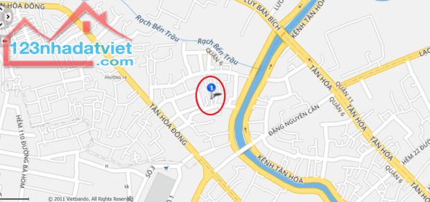 HẺM THÔNG, SÁT HẺM Ô TÔ, 2 TẦNG ĐÚC, TÂN HÒA ĐÔNG, F14, Q6, 2.2 TỶ - 4