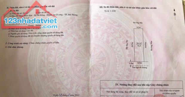 Đất vĩnh khê , An Đồng , An Dương