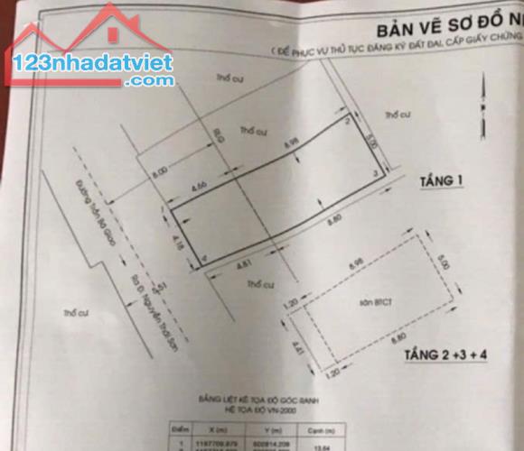 Bán nhà mặt tiền Trần Bá Giao, P.5, Gò Vấp: 4,2( NH: 5m) x 13,8m, giá 7,9 tỷ - 1
