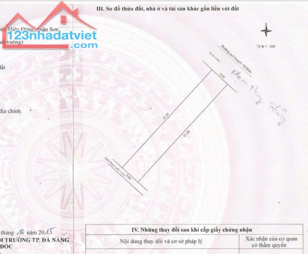 Chính chủ bán lô đất rộng 156m mặt tiền đường 10m5 Phạm Huy Thông , Quận Sơn Trà , Đà Nẵng - 2