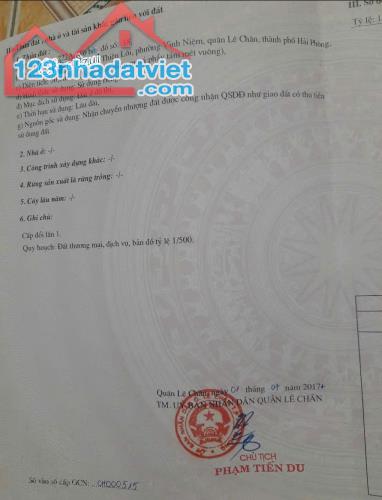 Đất Thiên Lôi, 51m, lô góc 2 mặt, giá 2.35 tỉ, gần ngay Tiểu Học Vĩnh Niệm - 2