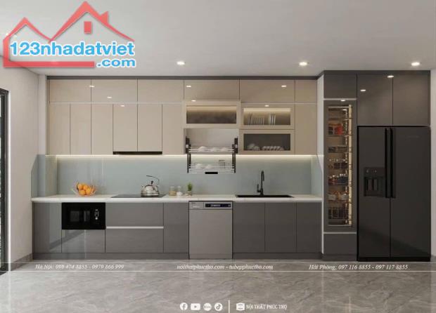 BÁN NHÀ Thạch Bàn 50m2, 7 tầng, 5m mặt tiền,lô góc,nở hậu,full nội thất, kdoanh giá 12.x - 3