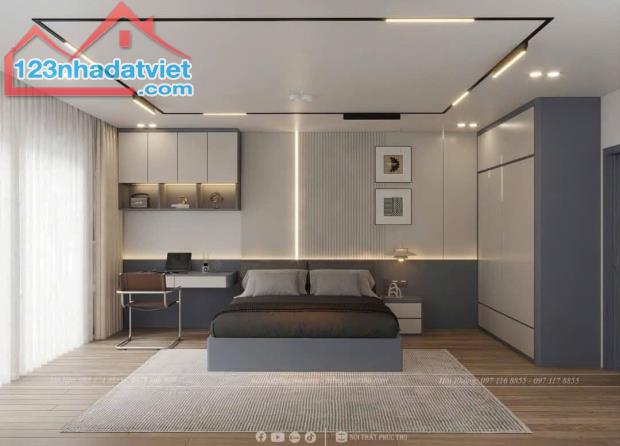 BÁN NHÀ Thạch Bàn 50m2, 7 tầng, 5m mặt tiền,lô góc,nở hậu,full nội thất, kdoanh giá 12.x - 4