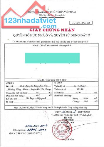 Bán nhà trung tâm quận Hai Bà Trưng Nguyễn Công Trứ, mặt phố thông - 2