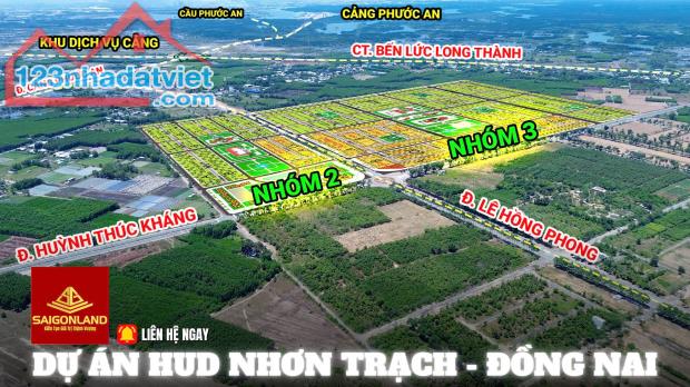 Đất nền dự án Hud Nhơn Trạch - đất nền Khu đô thị liền kề Sân Bay và Cảng biển với giá - 2