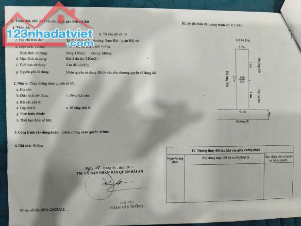 Bán đất tặng nhà 3 tầng mặt đường Bùi viện, Hải An, Hải Phòng, nhà mới xây được 2 năm