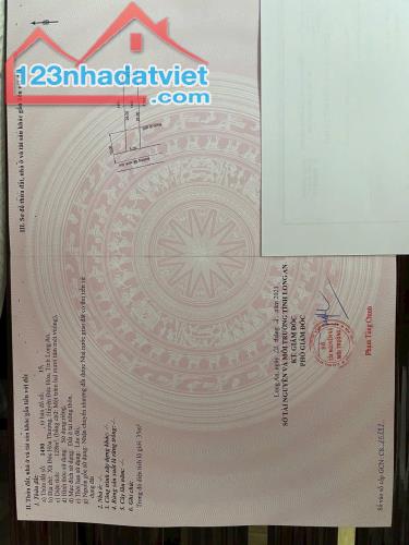 BÁN GẤP LÔ ĐẤT 130M2 GIÁ 850TR SHR ĐỨC HOÀ THƯỢNG LH 0918.408.638 - 1