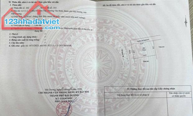 👉Cần đất Tại Phố Đặng Tất tặng nhà cấp 4, Phường Tân Bình, Hải Dương, - 2