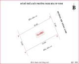 📌 BÁN LÔ ĐẤT ĐẸP – PHƯỜNG NGHI HÒA, TP VINH 75m2 đường 5m Đông Bắc