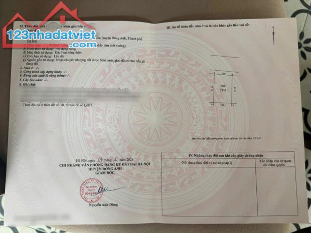 78,8 m2 ĐẤU GIÁ X8 NGUYÊN KHÊ GIÁ ĐẦU TƯ - 2