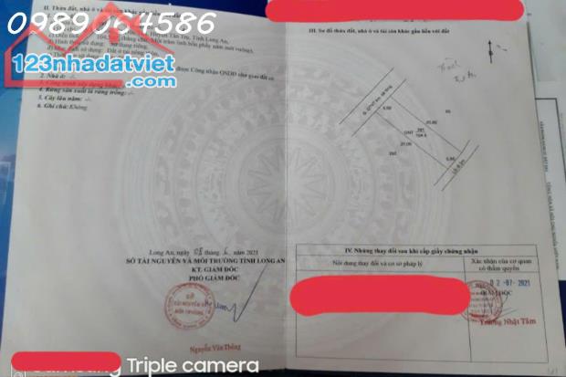 PLASH  DEAL !!! Chính chủ bán gấp 105 m2 full thổ cư 2 mặt tiền đường xe hơi 4m và mặt - 3