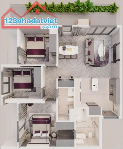 Căn hộ 3PN 71.4m² – đón đầu trung tâm mới của Quảng Bình – Quảng Trị. Vị trí chiến lược – - 3