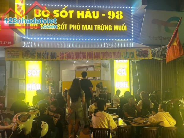 SANG NHƯỢNG QUÁN BÒ SỐT HÀU – MẶT BẰNG ĐẸP, KHU VỰC ĐẮC ĐỊA PHẠM VĂN ĐỒNG