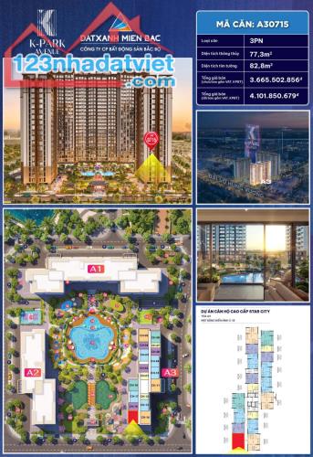 Căn ngoại giao tòa A3 phân khu K-park Vinhomes Thanh Hóa
