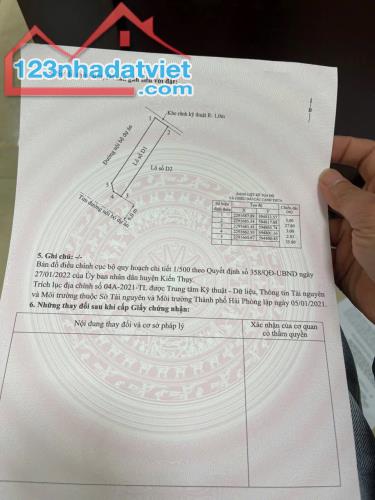 ❌❌❌ Cc gửi Bán lô D1 đấu giá Tân Trào - Kiến Thuỵ - Hải Phòng