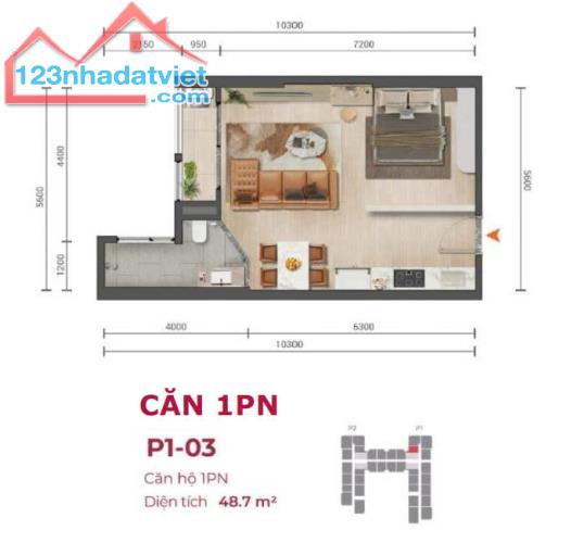 Cần bán căn 1PN peninsula view biển tầng cao cuối cùng, thiện chí tôi bớt ít lộc - 5