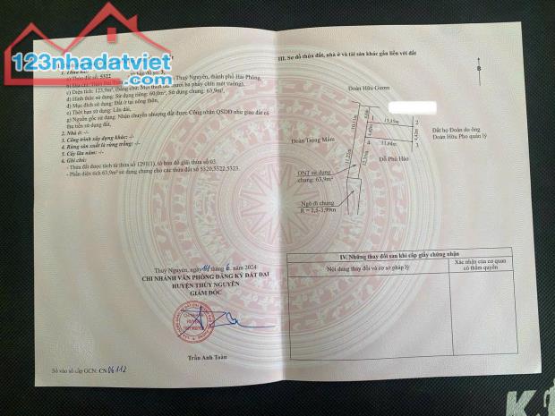 🆘🆘Duy nhất lô 60m Bái Trong Hoa Động một ngoặt vào đất giá chỉ 1,5x tỷ.  Diện tích 60m2 - 2